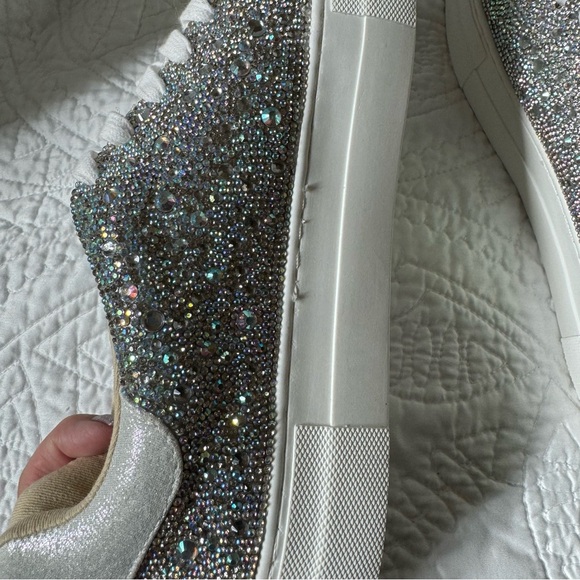 BETSEY JOHNSON “BRET” CRYSTAL SNEAKERS - Picture 6 of 10